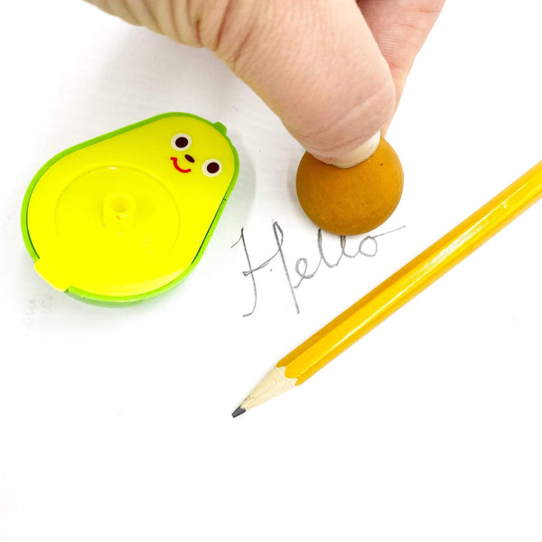 Avocado Eraser and Sharpener