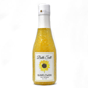 Sunflower 10oz Bath Salt - Oily BlendsSunflower 10oz Bath Salt
